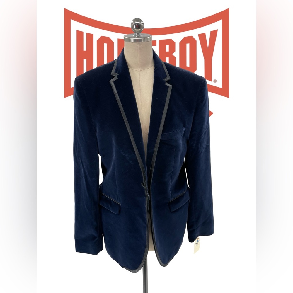 Navy Velvet Men's Blazer